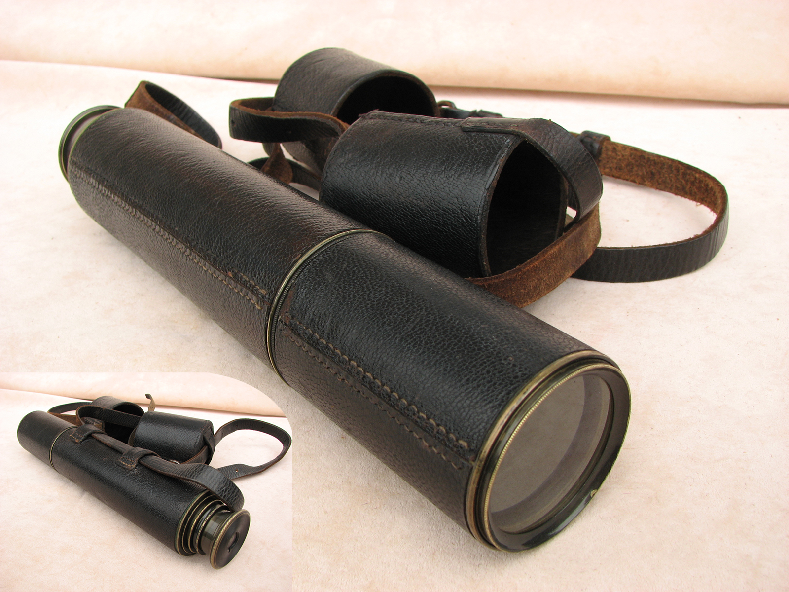 Dollond 3 draw pancratic field telescope to 35x magnification